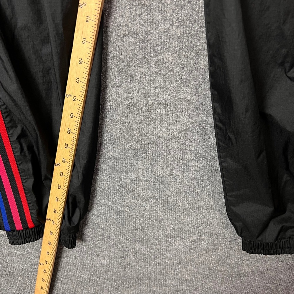 Adidas Track Pants Mens Medium Black 3D Trefoil Nylon Joggers - Picture 7 of 10